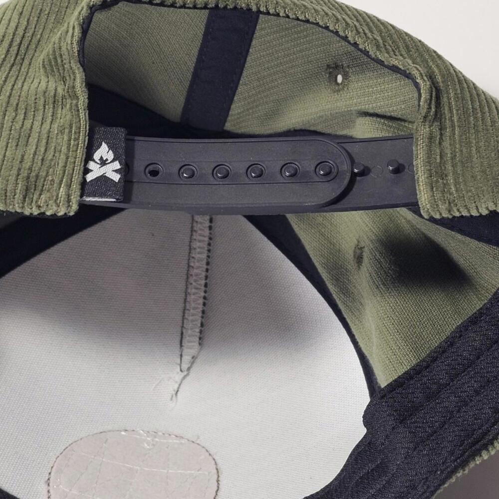 Brist Green Corduroy Camp Chef Camping Adventure Hat Snapback - Picture 7 of 8